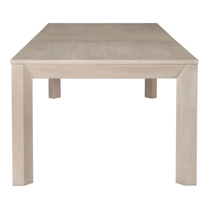 Furniture of America Durem Modern 118-inch Solid Wood Extendable Dining Table with Leaf