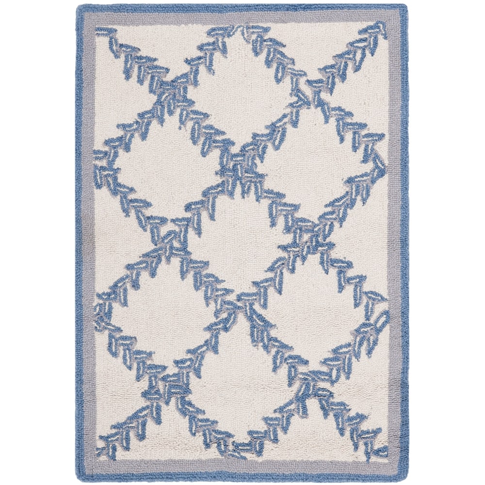 SAFAVIEH Handmade Chelsea Sunstripe Trellis French Country Wool Rug