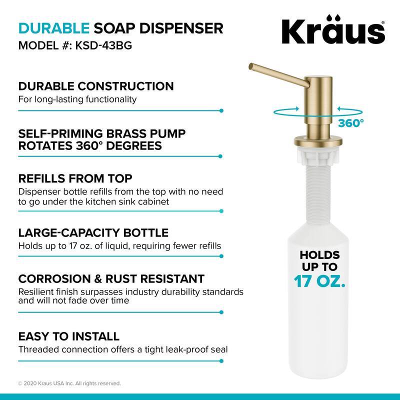 Kraus Kitchen Soap and Lotion Dispenser
