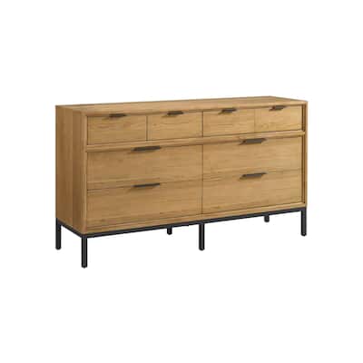 Newport 8-Drawer Dresser, Natural Oak