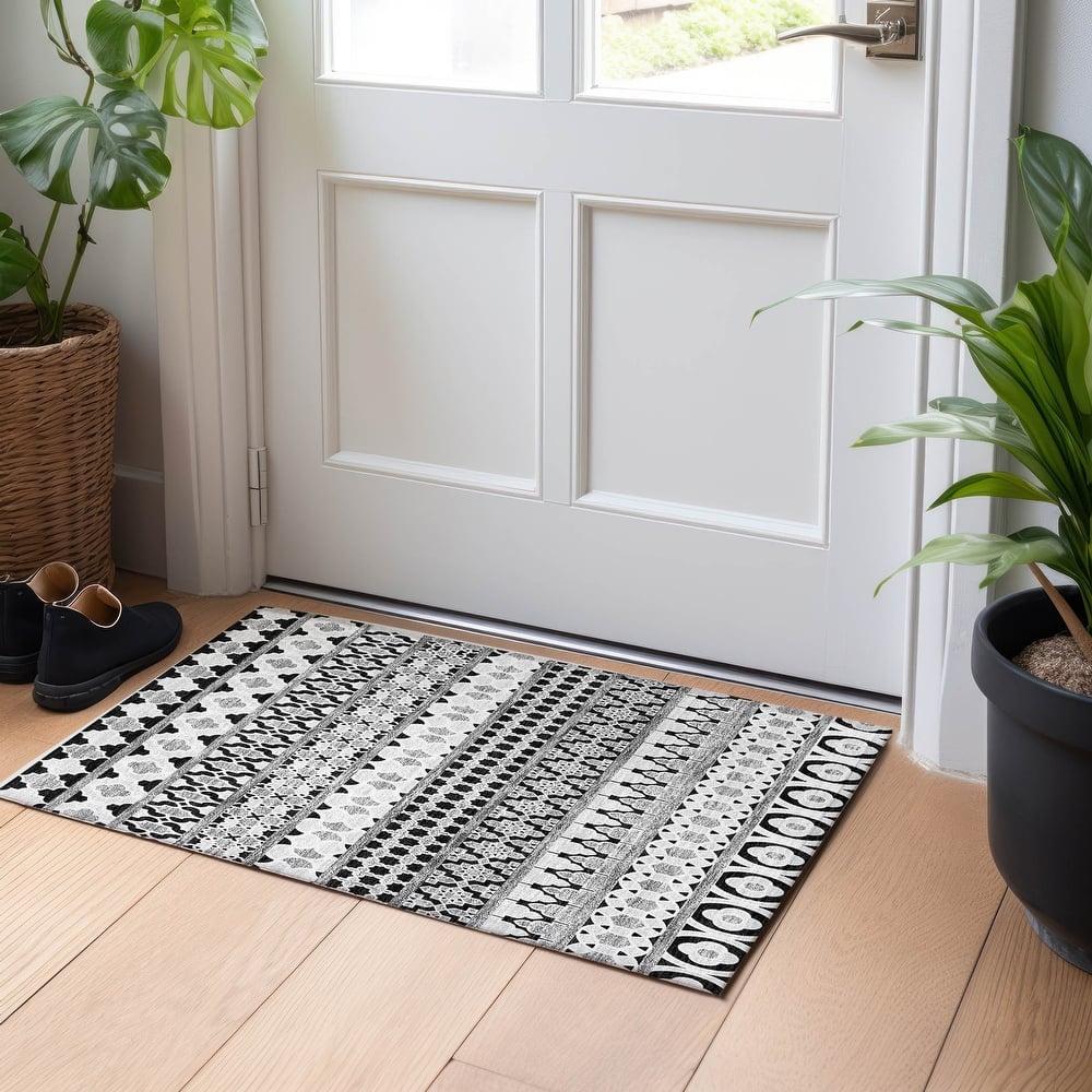 Premium Washable Super Soft Boho Stripes Mayfield Rug