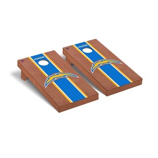 Los Angeles Chargers NFL Football Rosewood Cornhole Board Set 2