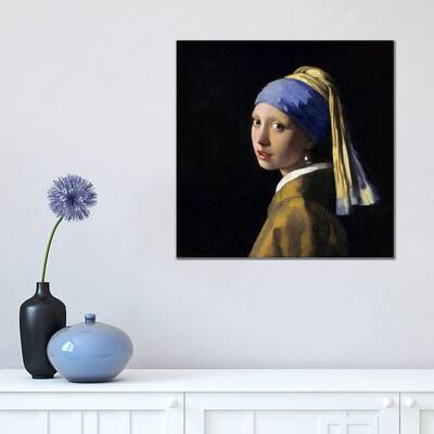 iCanvas "Girl with a Pearl Earring" by Johannes Vermeer Canvas Print
