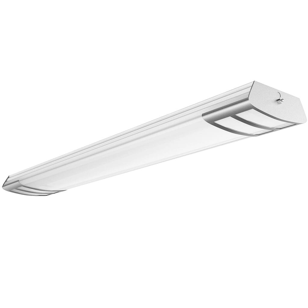 Led Light Fixture 50W 5600lm LED Linear Flush Mount Light, 4000K, 4 Foot led Kitchen Ceiling Light fixtures