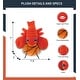 preview thumbnail 2 of 4, DolliBu Soft Huggable Red Lobster Stuffed Animal with Basketball Plush - 6 inches