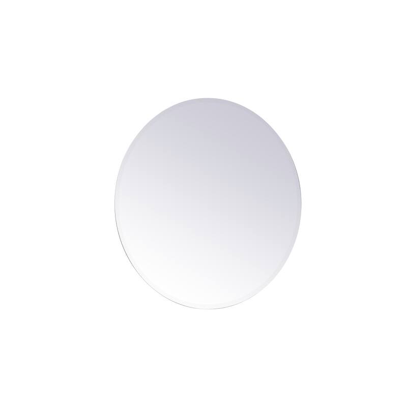 Modern 32 in. Contemporary Mirror in Clear
