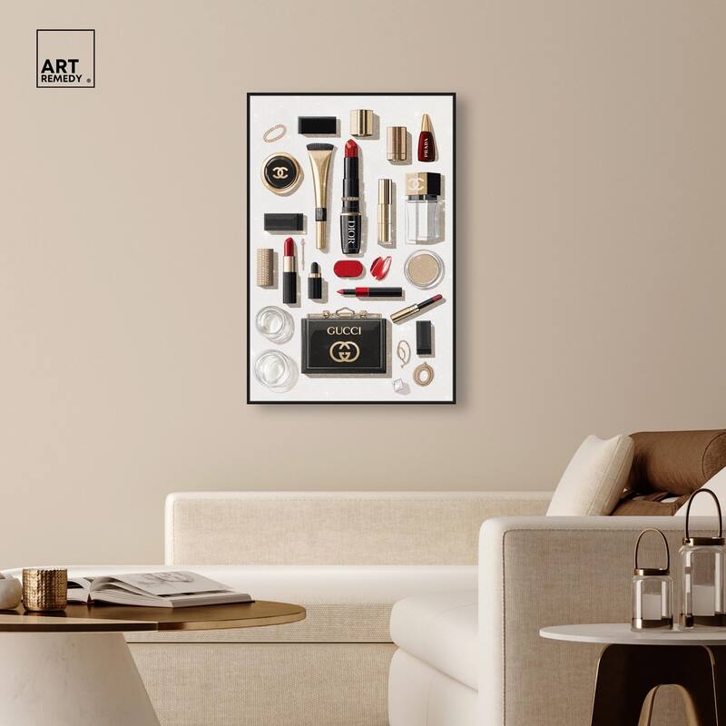 Luxury Makeup Collection II Canvas by Art Remedy