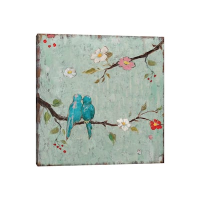 iCanvas 'Love Birds IV' by Katy Frances Canvas Wall Print