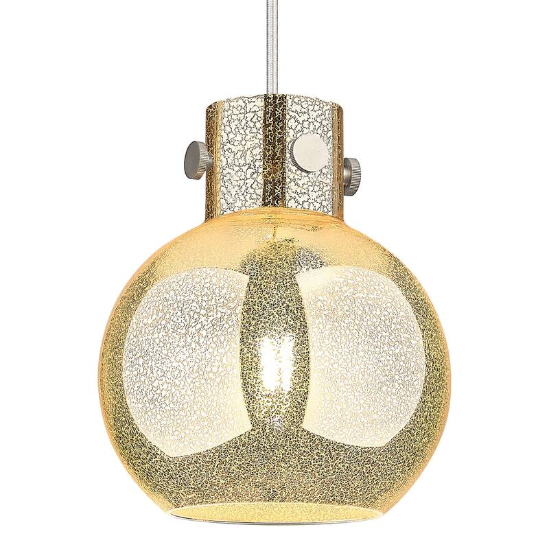 Innovations Lighting 410-1PS-G410-8ME Newton Sphere 8" Wide Cord Hung - Satin Nickel