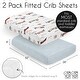 preview thumbnail 6 of 4, Sweet Jojo Designs Vintage Airplane Boy 2 Pack Fitted Crib Sheets Blue Cloud Airplanes Air Plane Transportation Aviator Aviation