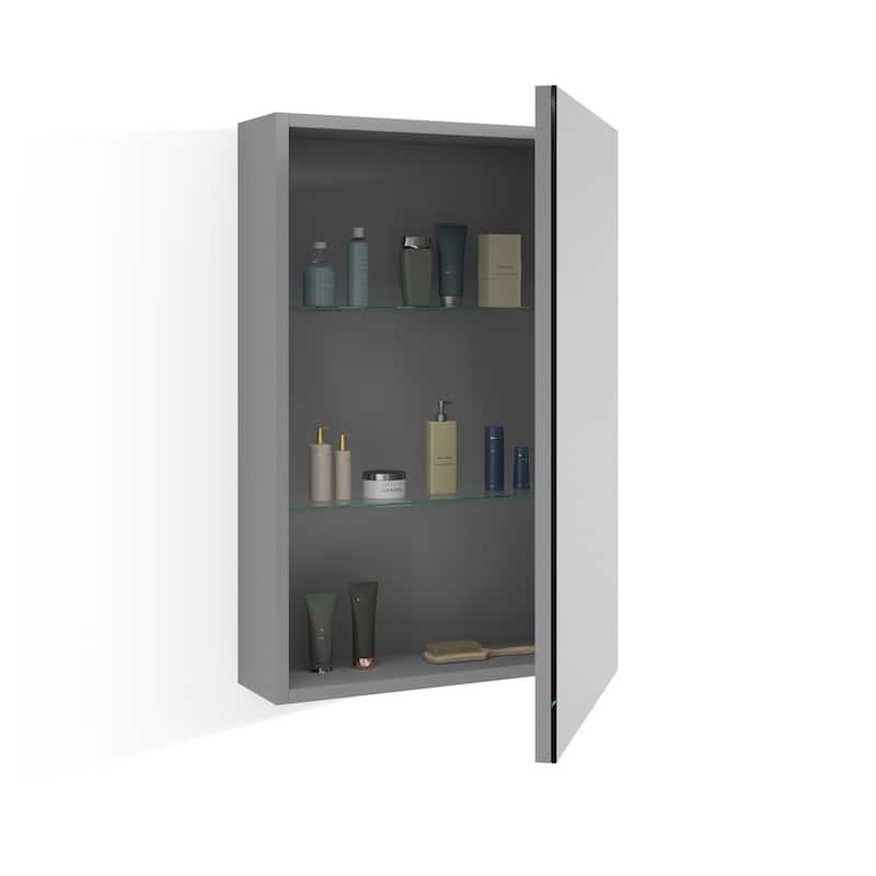 WS Bath Collections Camilia AUX45 Camilia 17-11/16" x 26-13/16" - Durable Anodized Aluminum - Silver Finish
