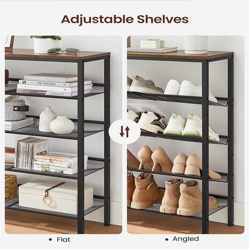 Shoe Rack - 11.8"D x 29.5"W x 36.6"H