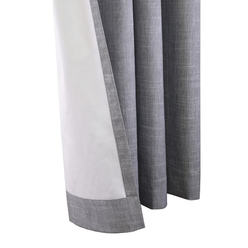 ThermaPlus Maya Total Blackout Grommet Curtain Panel - 52" x 84" - Grey