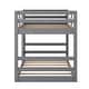 preview thumbnail 9 of 34, Multi-Functional Bunk Bed with 2 Built-in Ladder, Solid Wood Bed Frame, Low Bunk Beds with Safety Guardrail for Kids Boys Girls