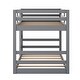 preview thumbnail 28 of 38, Twin Over Twin Pine Wood Bunk Bed with Ladder & Guardrails - Sturdy Design