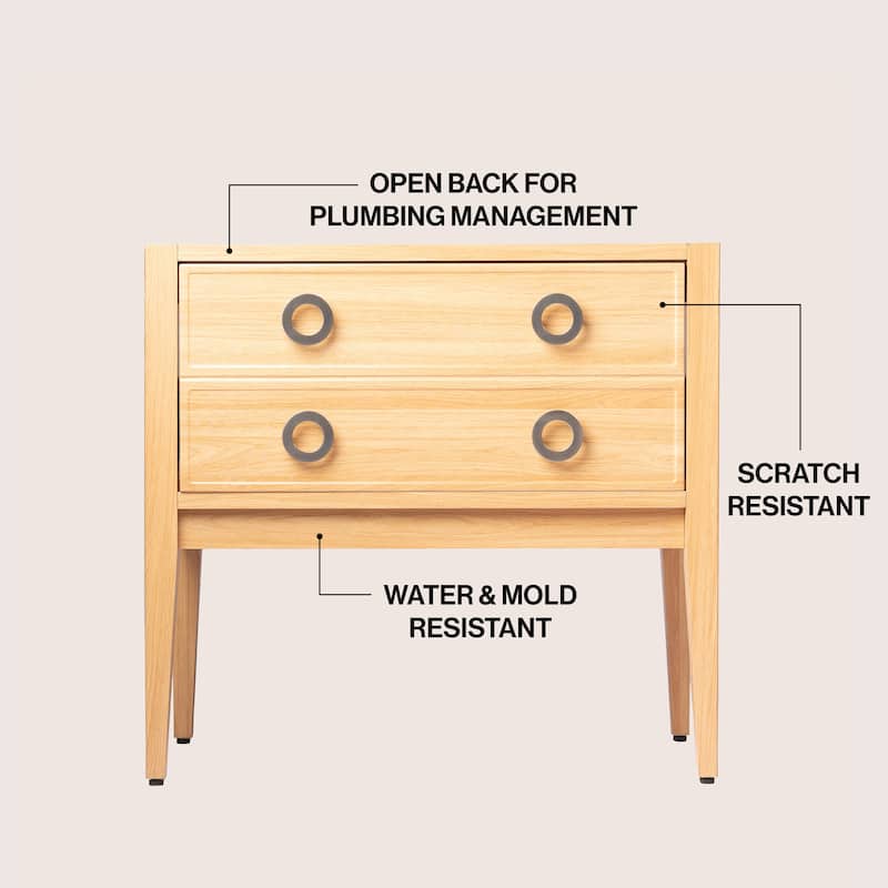 Corbin Classic 1-Drawer Bath Vanity Base Only (Sink Basin Not Included)