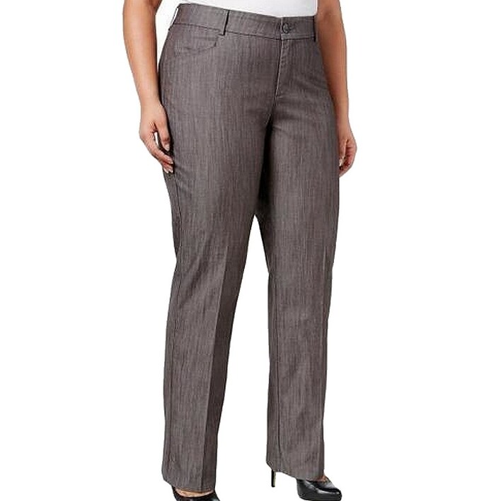 Shop Lee Womens Pants Plus Dress No Gap Waistband Stretch Free