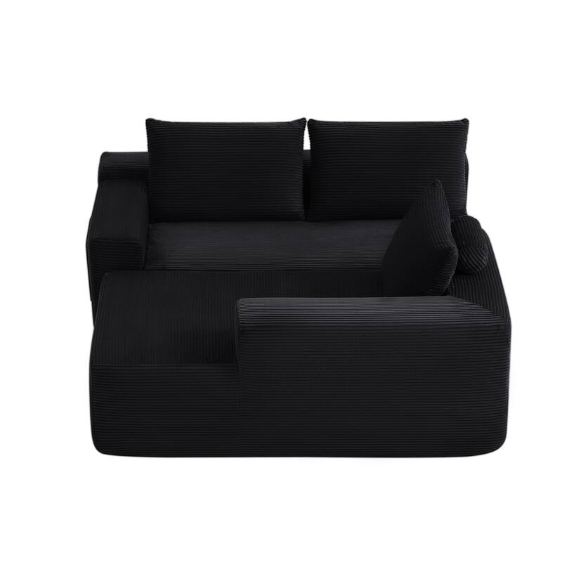 105" Cloud Sectional Couch with L-Shape Chaise,Modern Modular Sofa with Deep Seat, Upholstered Couches for Living Room