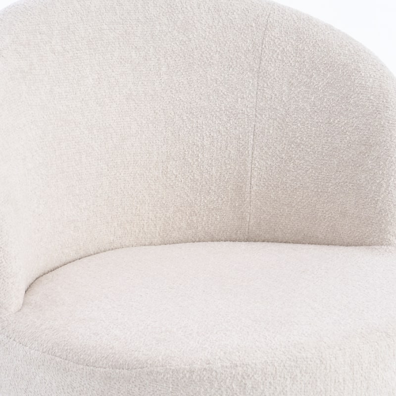 Swivel Modern Accent Chair, Armless Barrel Chairs for Living Room