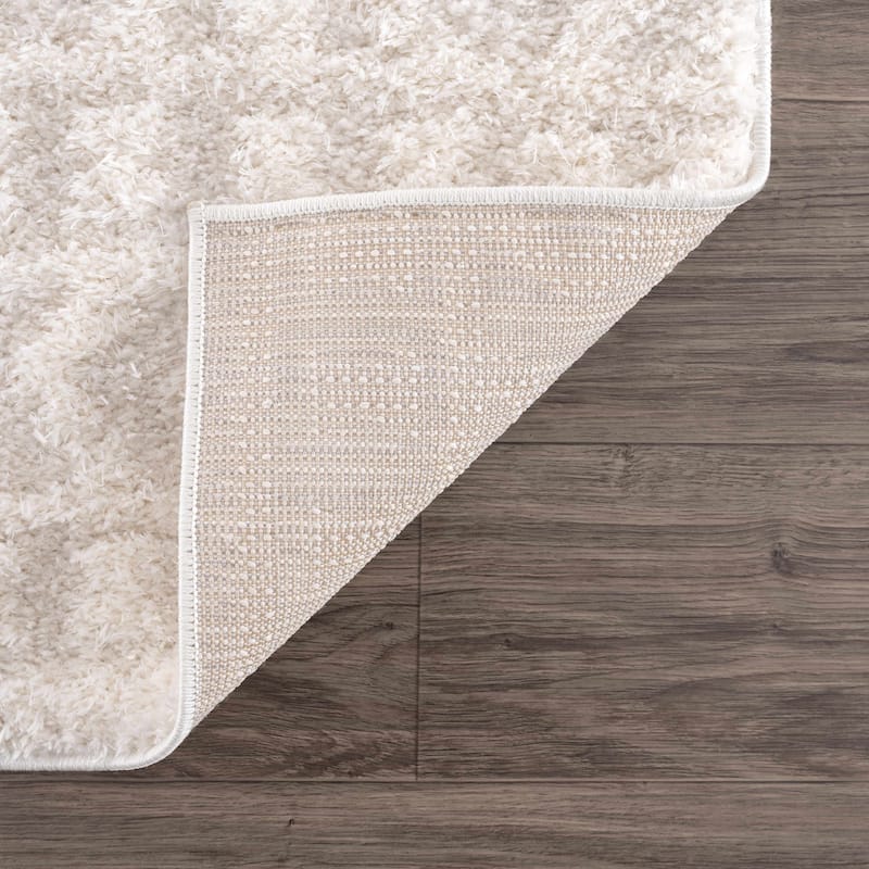 Tilos Moroccan Trellis Farmhouse Shag Area Rug
