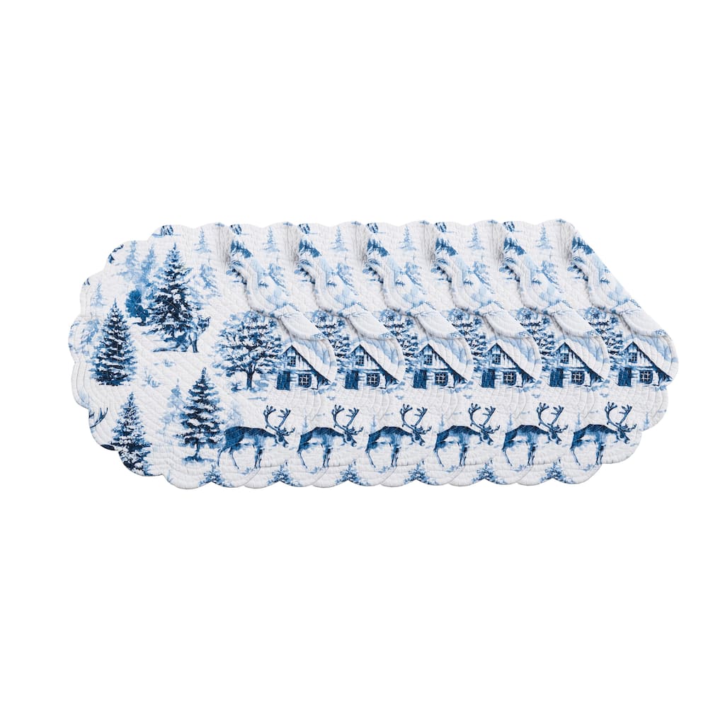 Frasier Round Placemats Set of 6, 17"