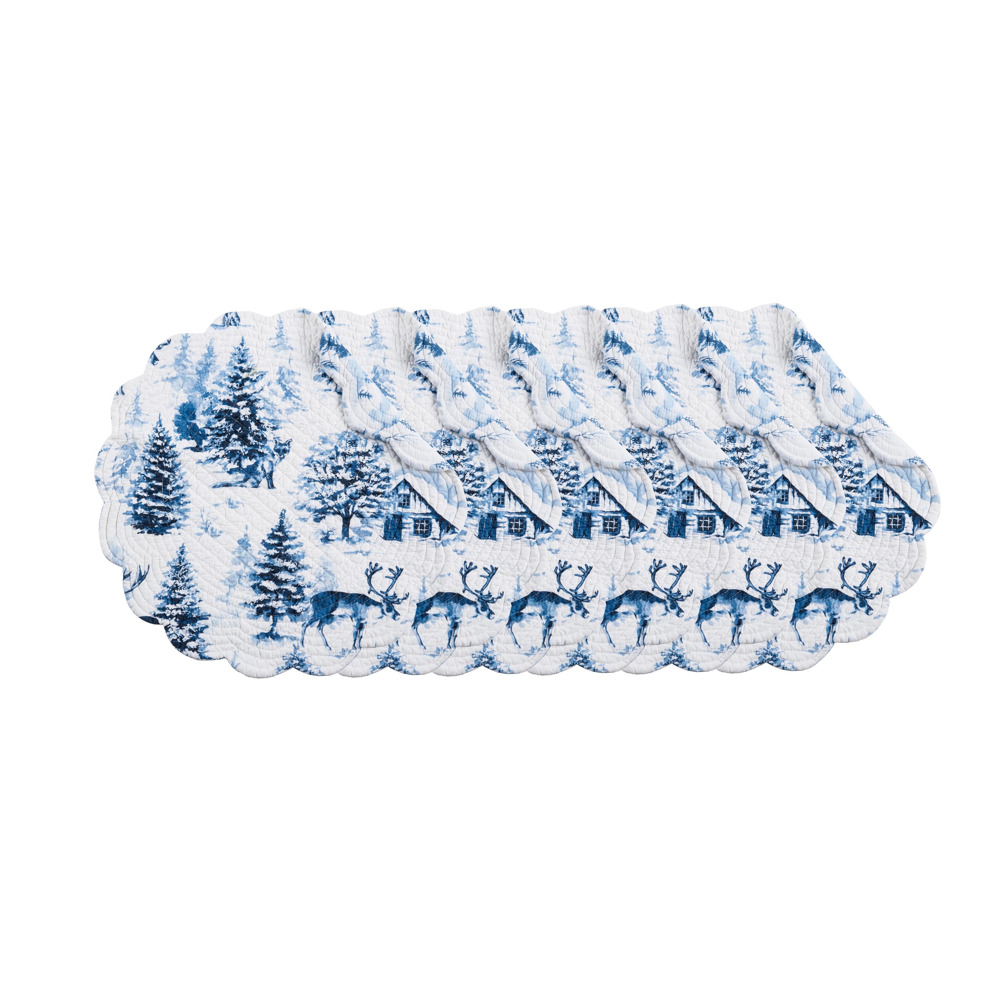 Frasier Round Set of 6 Placemats 17"