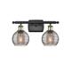 Option Black Antique Brass / Light Smoke Deco Swirl