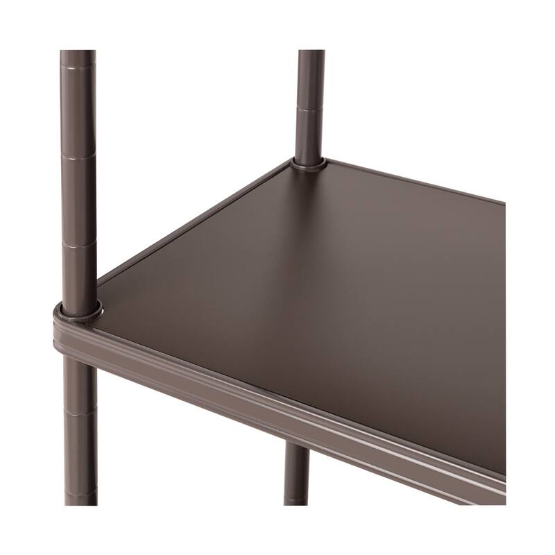 Seville Classics HOME 4-Tier Steel Shelving with Shelf Liners