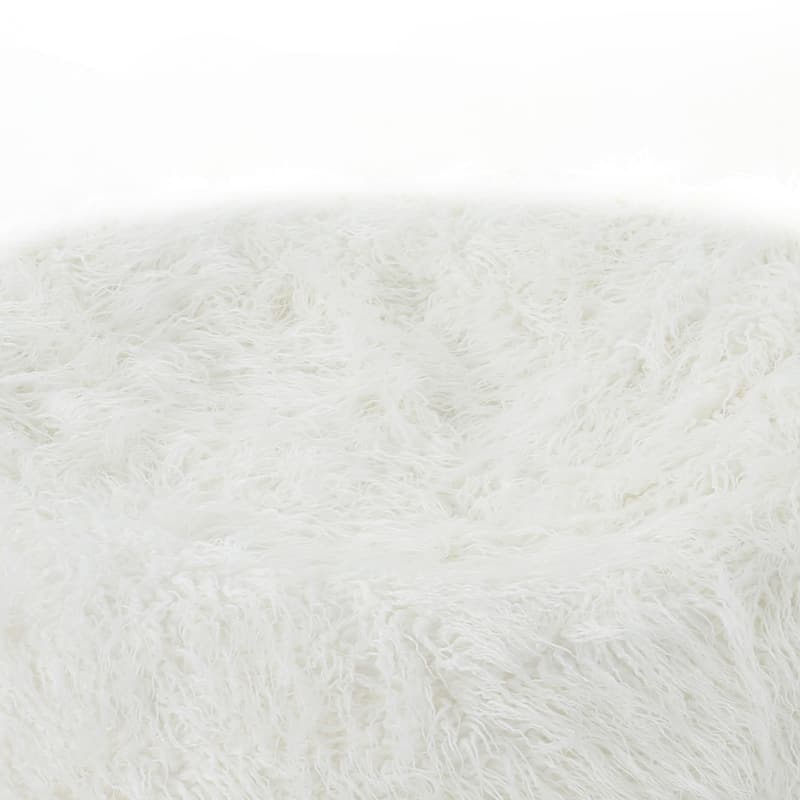 5 Foot Rounded Faux Fur Bean Bag