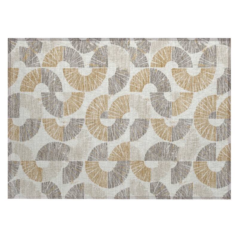 Machine Washable Indoor/ Outdoor Modern Jay Chantille Rug