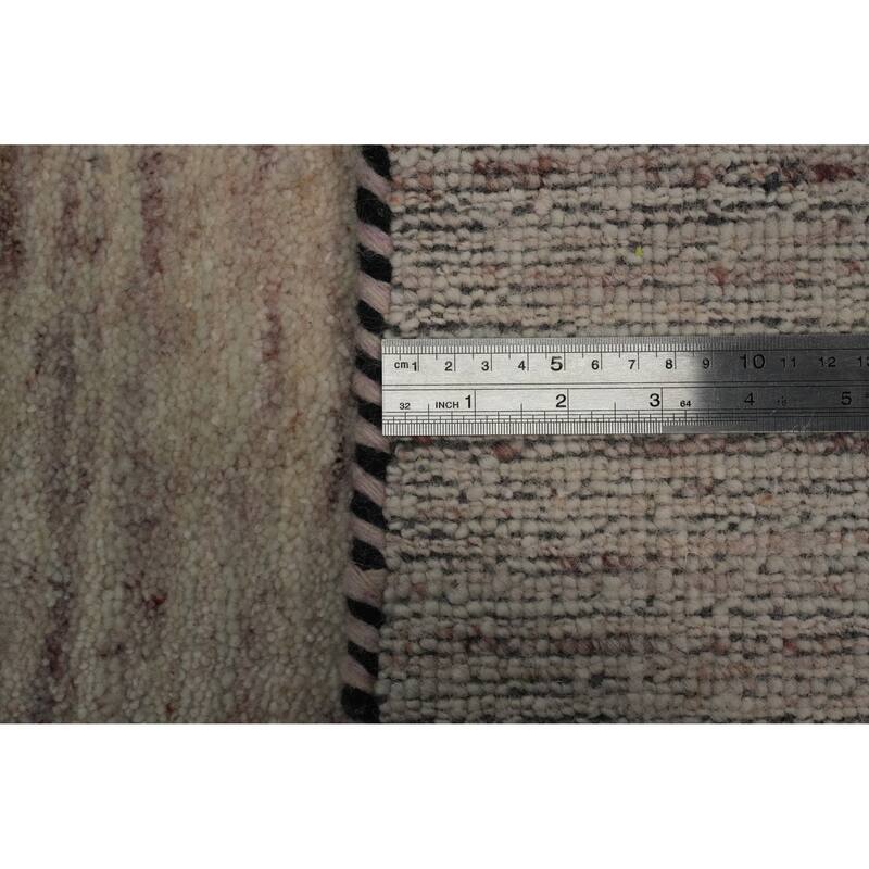 Hand Knotted Oriental 100% Wool Carpet Tribal Animal Pictorial Beige & Ivories Gabbeh Area Rug - 11' 5'' X 9' 0''
