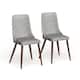 Carson Carrington Kaskinen Dining Chair (Set of 2) - Brown/Grey
