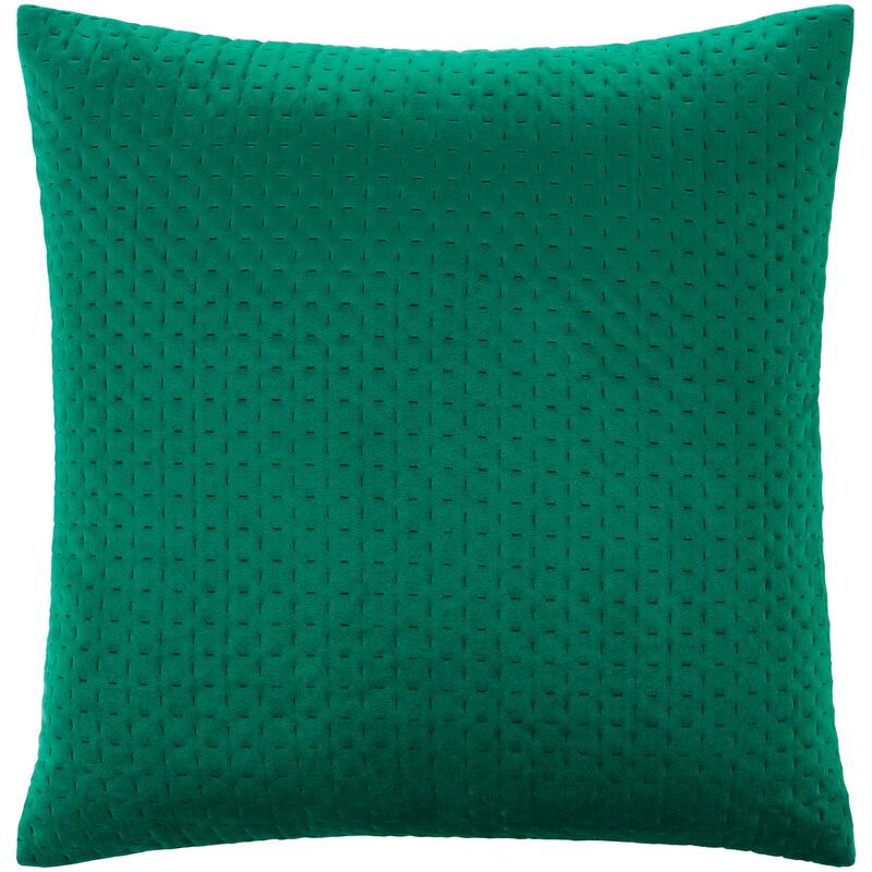 The Curated Nomad Sawyer Velvet Stitched 20-inch Throw Pillow Cover