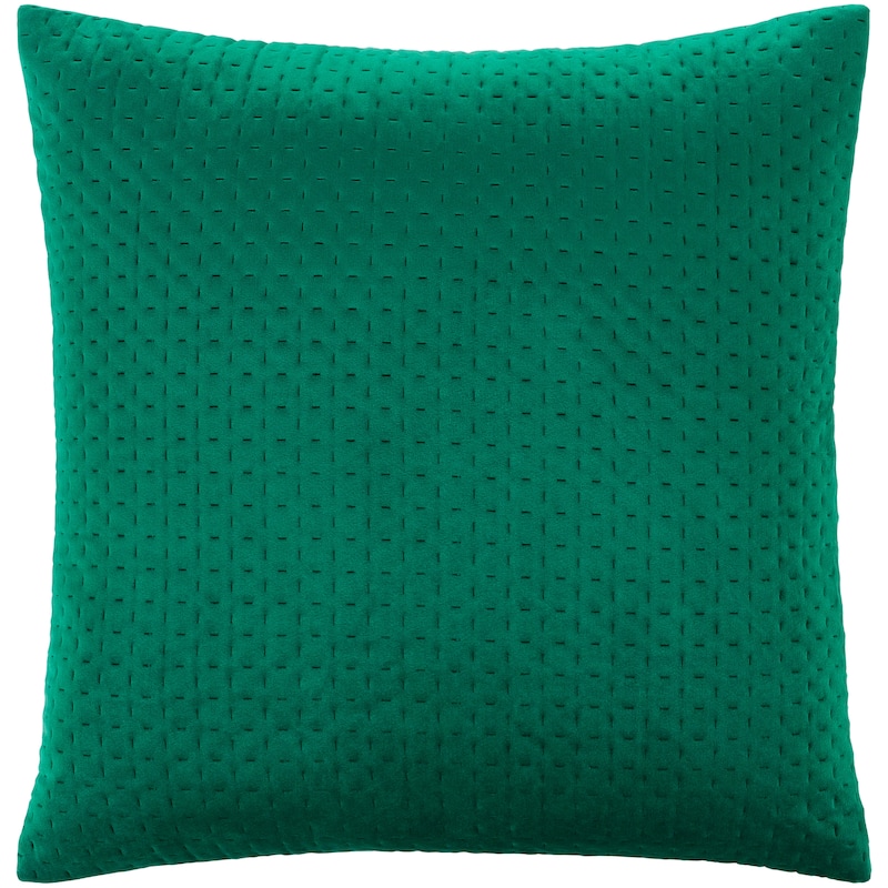 The Curated Nomad Sawyer Velvet Stitched 22-inch Throw Pillow with Poly or Down Fill