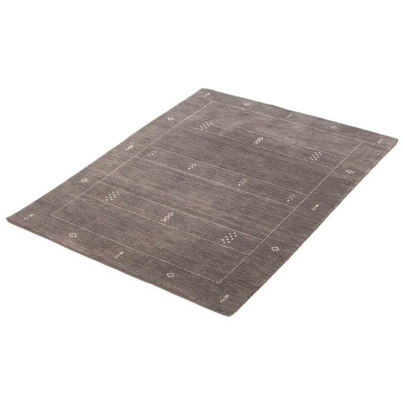Kashkuli Gabbeh Grey Rug 4'7" x 6'5" - 4'7 x 6'5