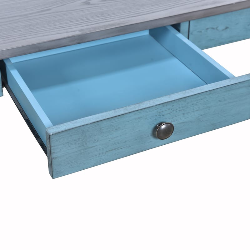 6PCS Wood Dining Table Set With Drawer