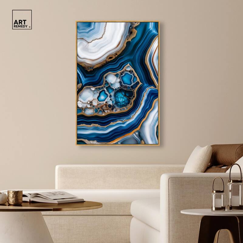 Azure Alveoli II Canvas by Art Remedy