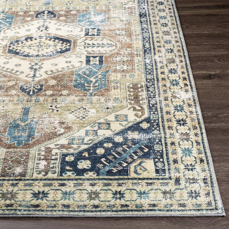 Livabliss Traditional Erin Medallion Area Rug