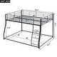 preview thumbnail 6 of 11, Metal Floor Bunk Bed, Full XL over Queen