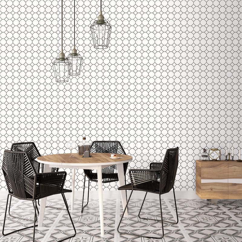 Galerie Wallcoverings Just Kitchens Bee Hive Vinyl on Non-woven Matte Wallpaper Roll