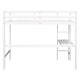 preview thumbnail 27 of 86, Elegant Loft Wood Bed with built-in desk,Ladder