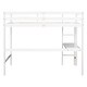 preview thumbnail 5 of 25, Modern Twin Size Loft Bed with Built-in Desk and Safety and Quality Guaranteed for Bedroom