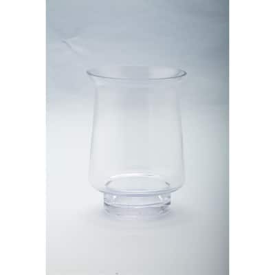 8" Hurricane Handblown Glass Votive Candle Holder