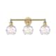 Option Brushed Brass / Clear Deco Swirl