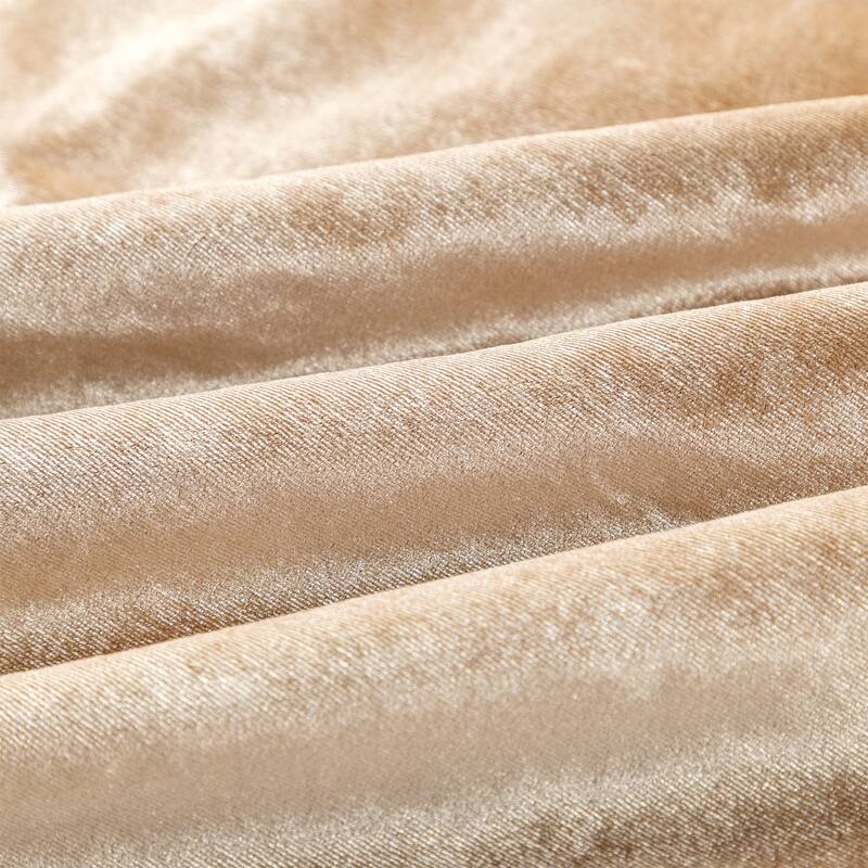 Glitzhome 21"L Plush Faux Fur Christmas Stocking with Bow & Tree Skirt