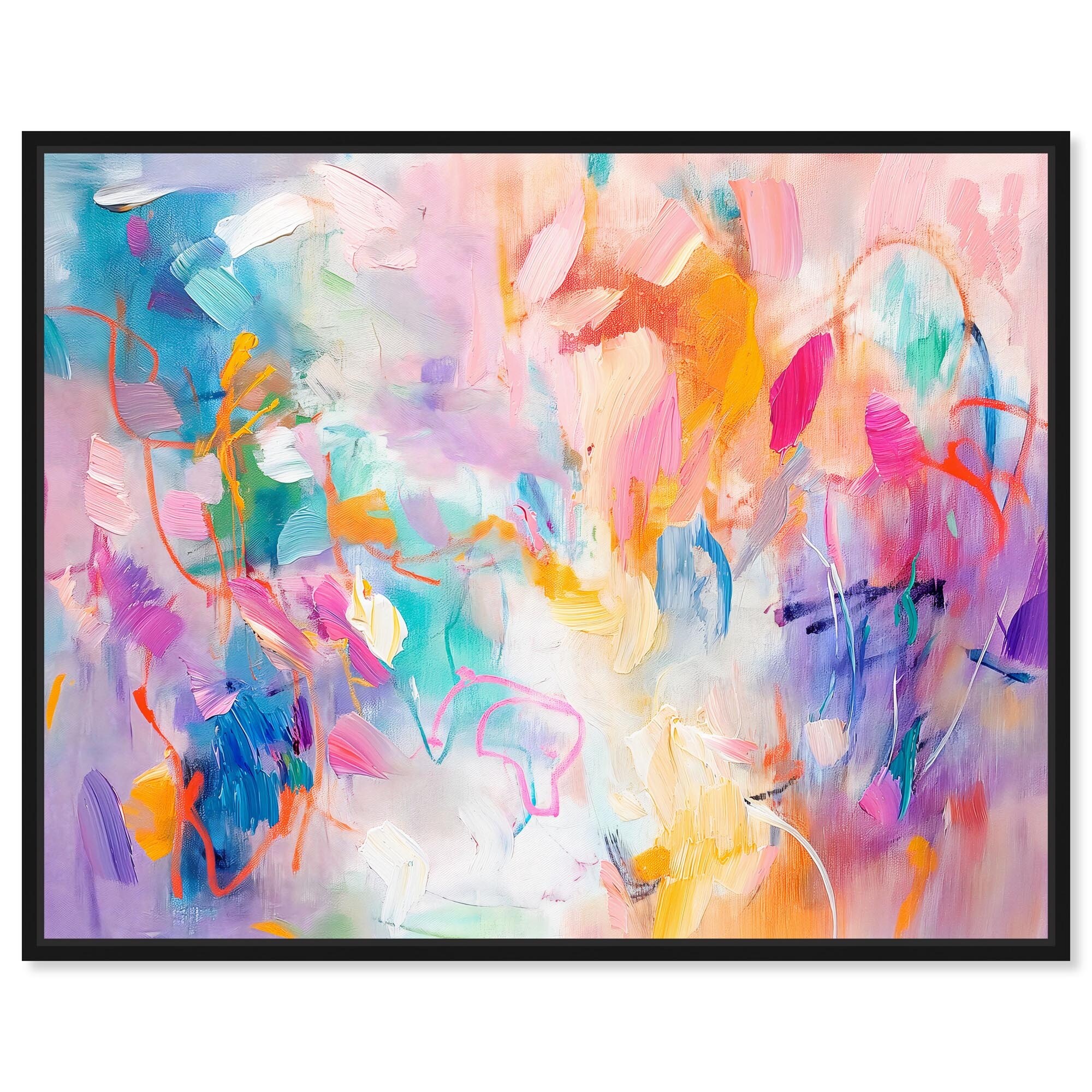 I'm Coming Up III Bright Decor Framed Canvas Print by Art Remedy