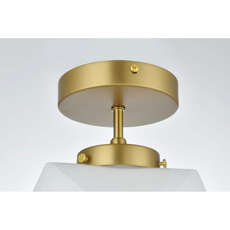 Elegant Lighting LD2347 Lawrence 10" Wide Semi-flush Ceiling Fixture