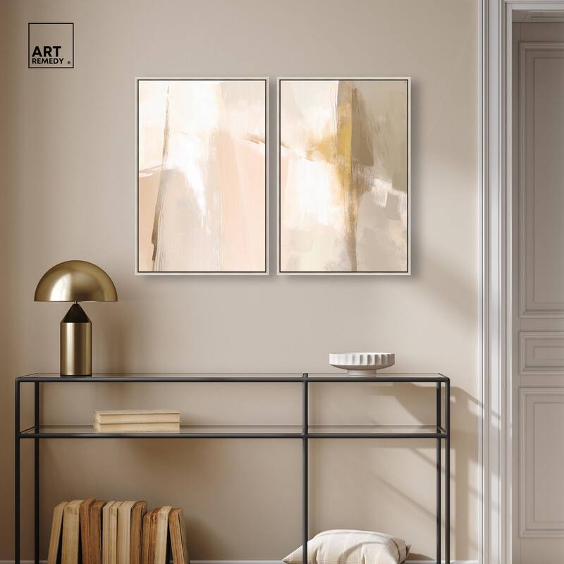 Meditative Hues II Canvas Set of 2 by Art Remedy