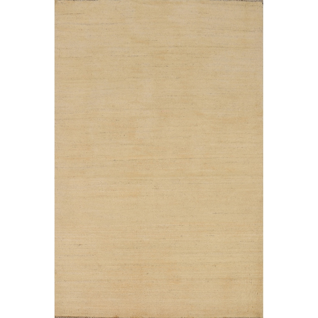 Gabbeh Oriental Foyer Rug Accent Hand-Knotted Wool Carpet - 3'4"x 5'0"