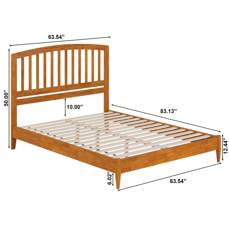 Quincy Solid Wood Low Profile Platform Bed